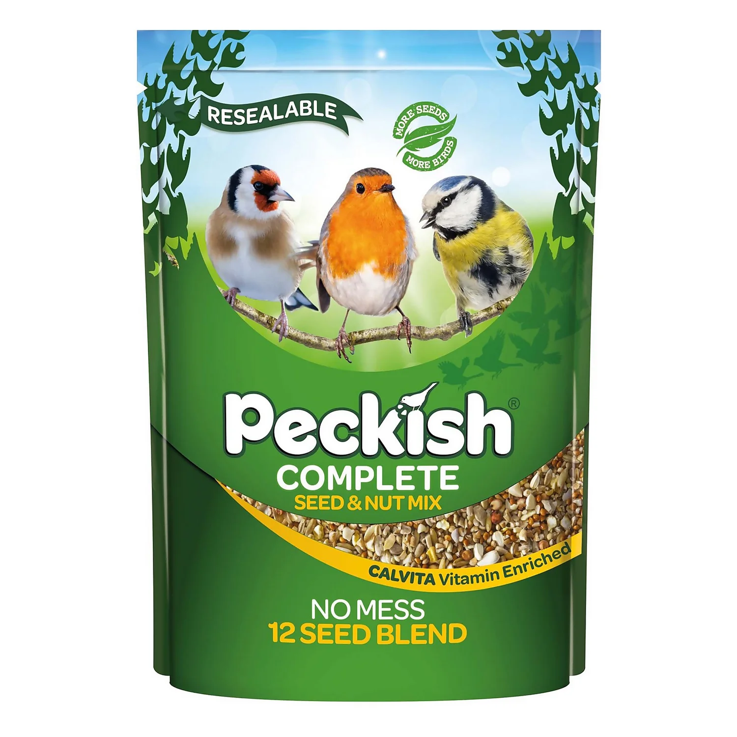 Peckish Complete Seed & Nut Mix Wild Bird Food - 2kg
