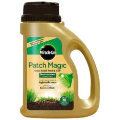 Miracle-Gro Patch Magic Grass Seed, Feed & Coir - 10 Patch Jug