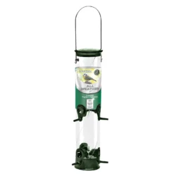Peckish All Weather 3 Wild Bird Seed Feeder - Green