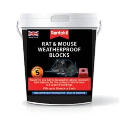 Rentokil Rat & Mouse Bait Blocks (Pack Of 5)