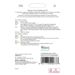 RHS Sweet Corn Goldcrest F1