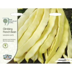 RHS Climbing French Bean Golden Gate Seeds