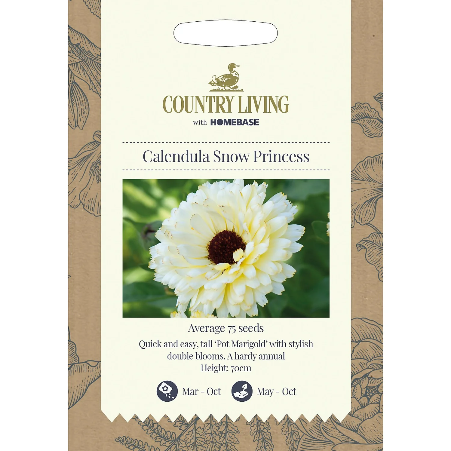 Country Living Calendulaq Snow Princess Seeds