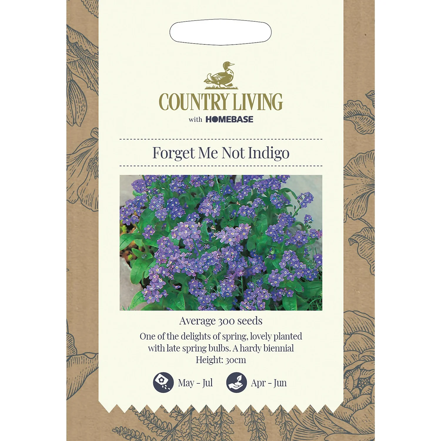 Country Living Forget Me Not Indigo Seeds