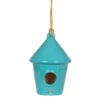 Conical Ceramic Birdhouse (Slate Or Teal) - 26cm
