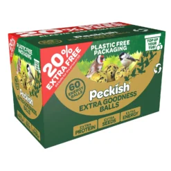 Peckish Extra Goodness Energy Balls For Wild Birds - 50 Box Plus 20% Extra Free