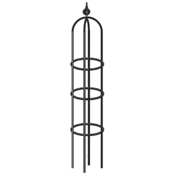Agriframes Decorative Garden Obelisk 2.7m - Black